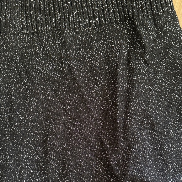 White House Black Market Shimmering Black Cowl Neck Dress - Picture 2 of 5